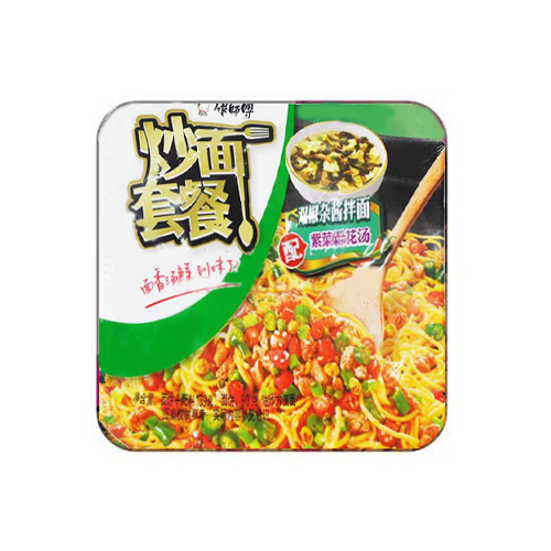 康师傅 炒面套餐 双椒杂酱拌面 内附紫菜蛋花汤 136g