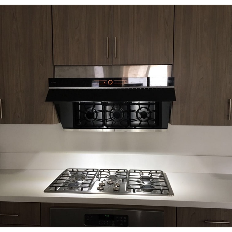 JQG9001 Slant Vent Series 36" 850 CFM Side Draft Air Extraction Under Cabinet or Wall Mount Range Hood 6