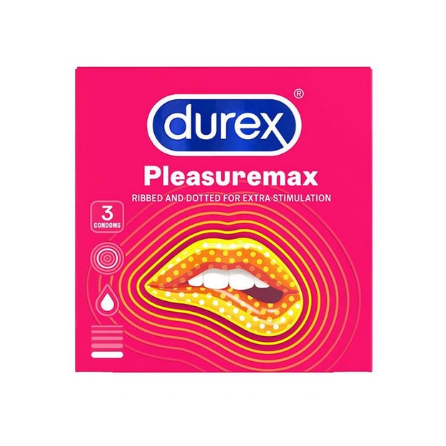 商品详情【马来西亚直邮】英国durex杜蕾斯 凸点螺纹装避孕套 3件