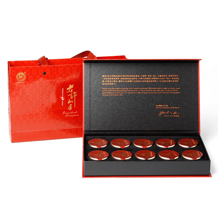 美國 許氏參業 舊許私房系列 - 花旗參小罐片10罐禮盒 1