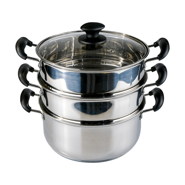 Concord Cm Stainless Steel Tier Steamer Steaming Pot Pcs