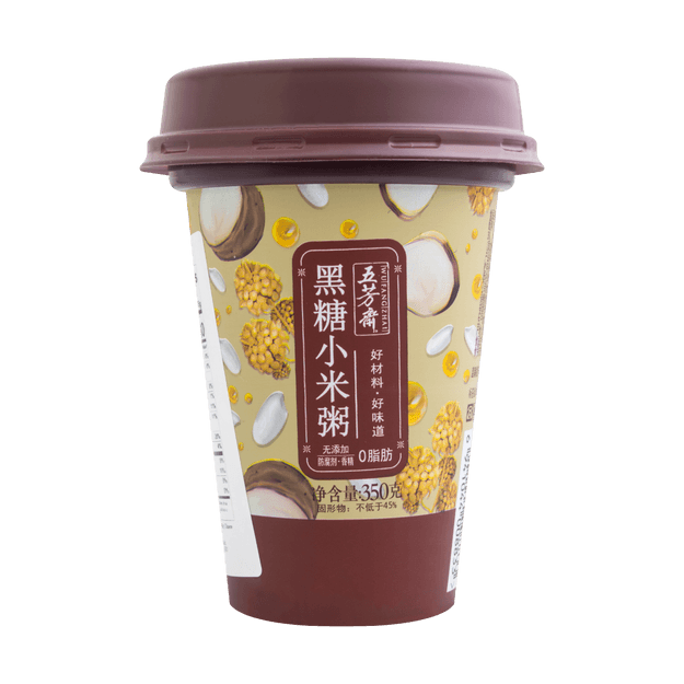 商品详情 五芳斋 黑糖小米粥 杯装 350g image 0