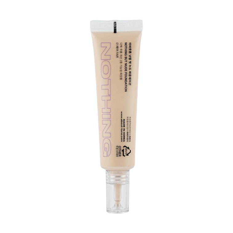 ABOUT TONE Nothing But Nude Foundation 01 Fair Yami