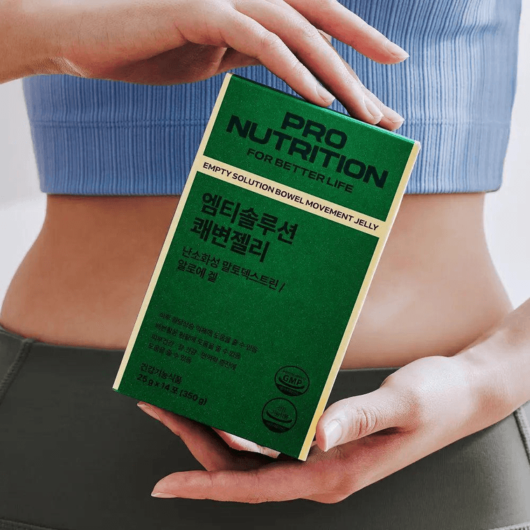 【한국 직배송】 한국 PRO NUTRITION 식이섬유 알로에 장 건강 젤리 스틱 25g×14 개 1
