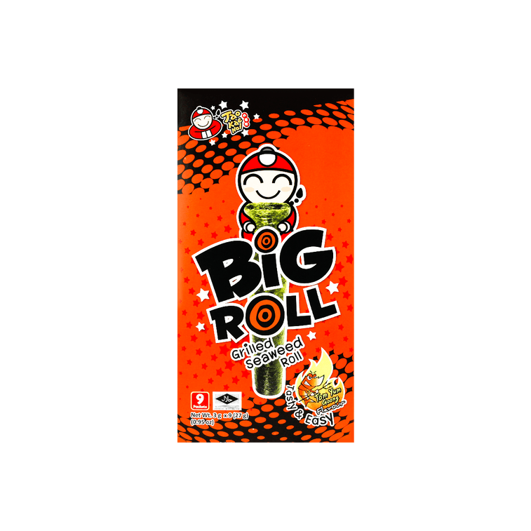 泰國小老闆 BIG ROLL經典紫菜捲 冬蔭功味 9條入【網紅零食】 9