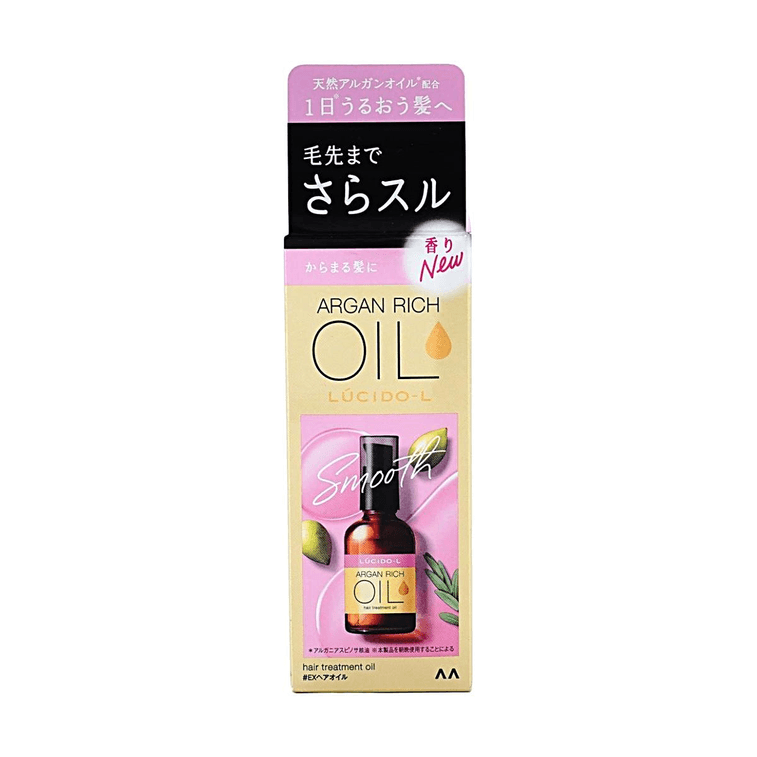 Huile de soin capillaire MANDOM LUCIDO-L Argan Rich Oil, 2 fl oz 5