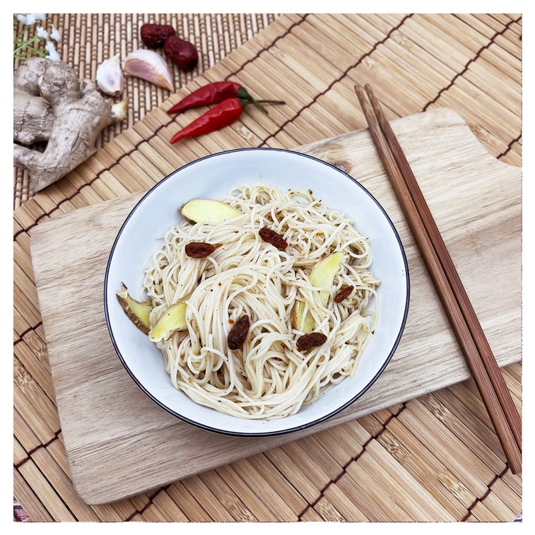 台湾新紅【直送】鹿港麺(古生姜とごま油入り)100g シングルパック 4