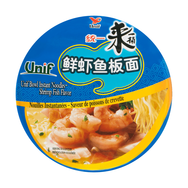 商品详情 - 台湾统一 来一桶 鲜虾鱼板面 108g - image  0