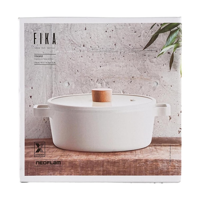 Fika 4쿼트 스톡팟 (유리 뚜껑 포함), 9.4인치 3