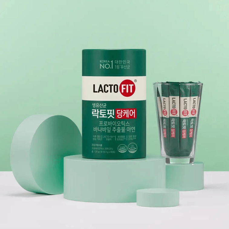 【한국 직배송】 한국 LACTO-FIT 혈당 조절 유산균 2B CFU 60개입 2