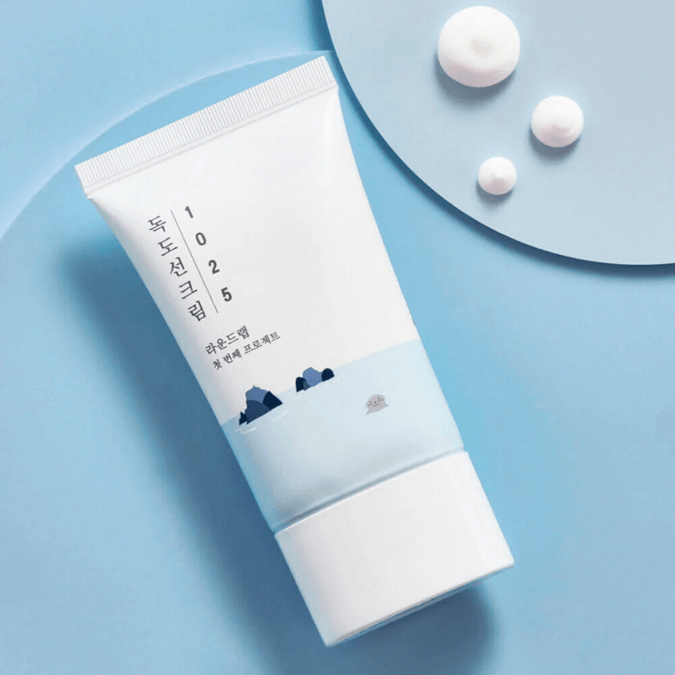 【韓國直郵】 韓國 ROUND LAB柔恩萊 柔恩萊 1025 獨島防曬霜 SPF50+ PA++++ 水感防曬不泛油防紫外線 50ml 2