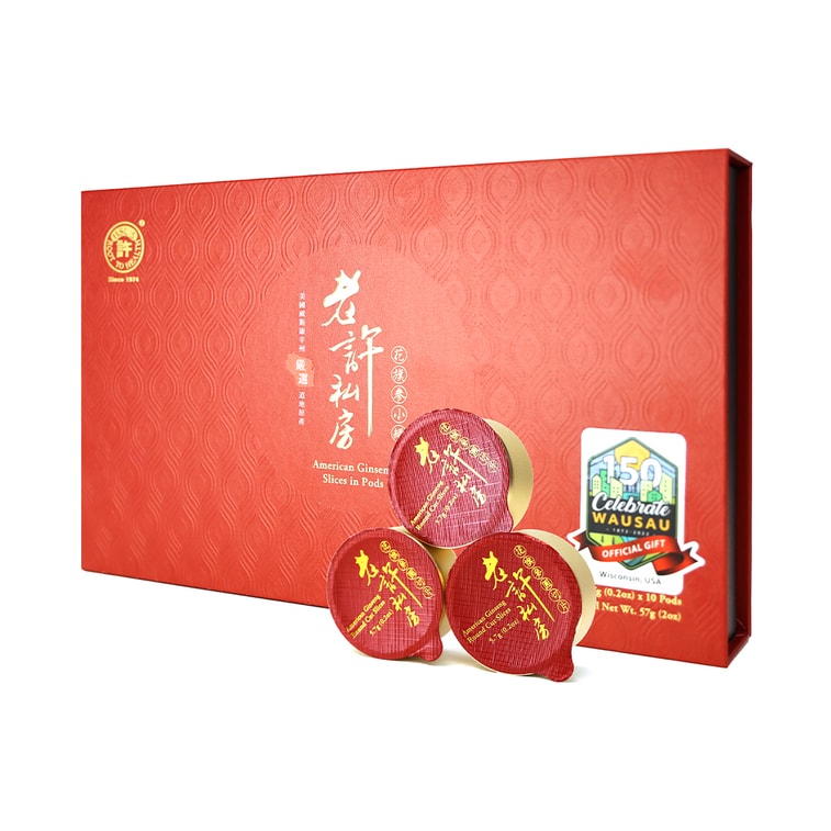美國 許氏參業 舊許私房系列 - 花旗參小罐片10罐禮盒 0