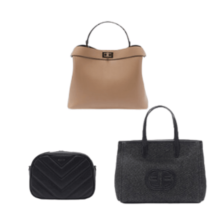 대한민국 ESQUIRE Queen 핸드백 3가지 스타일 세트(오트밀 브라운 + 2개) 3