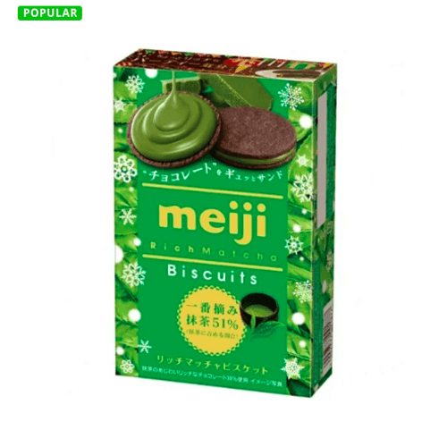 MEIJI Rich Matcha Biscuits 6 Pcs