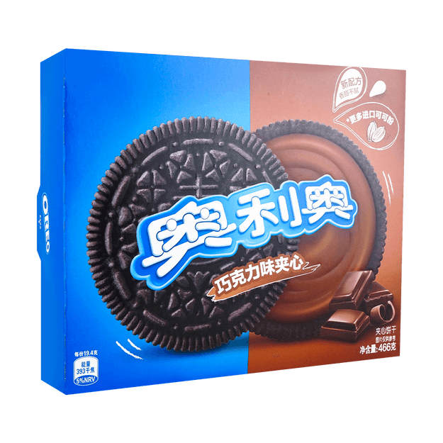 商品详情 - 奥利奥 夹心巧克力味家庭装 466g - image  0