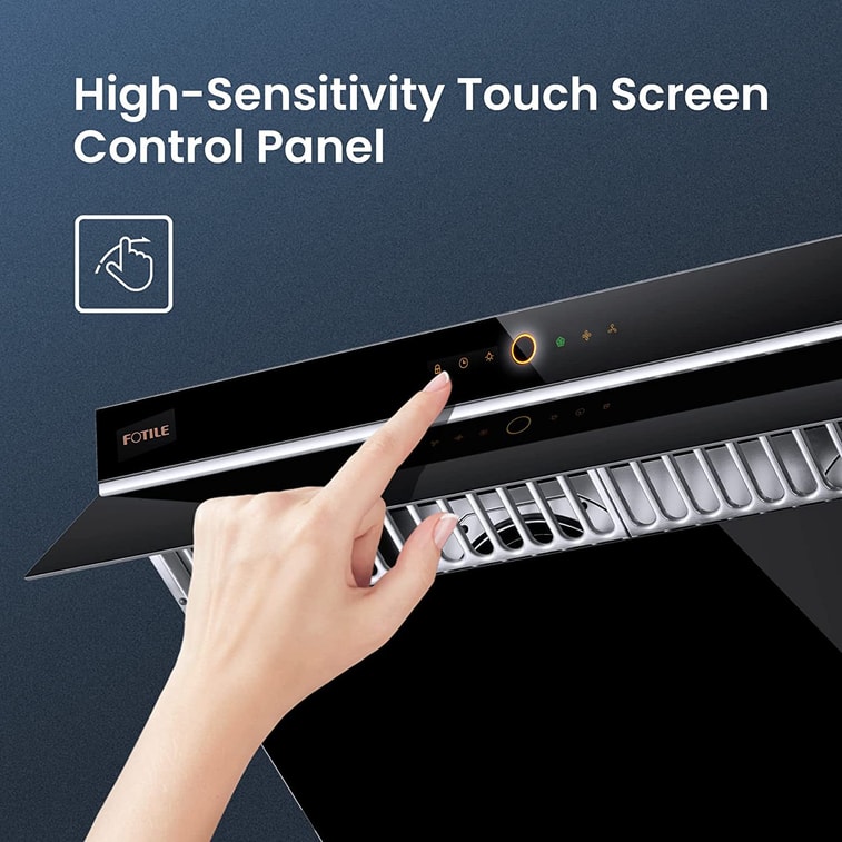 Slant Vent Series JQG9006 36inch 1000 CFM Under Cabinet Or Wall Mount Range Hood With 2 LED Lights And Touchscreen 5