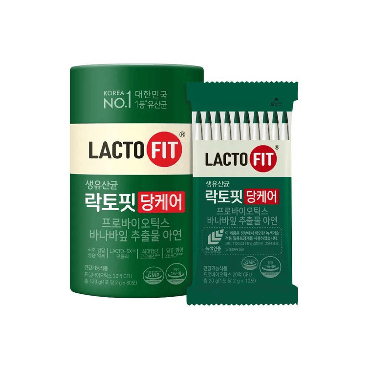 【한국 직배송】 한국 LACTO-FIT 혈당 조절 유산균 2B CFU 60개입 0