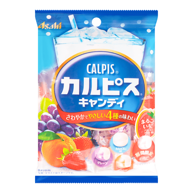 Asahi Calpis Candy Grape Orange Peach Flavor 96g Yamibuy Com