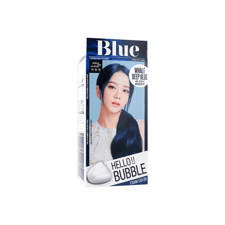 bright blue scene hair
