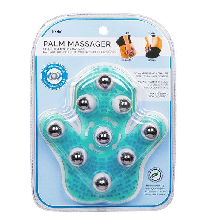 LINDO Palm Massager With 9 Rolling Metal Balls No Battery Required Green 1  pc - Yamibuy.com