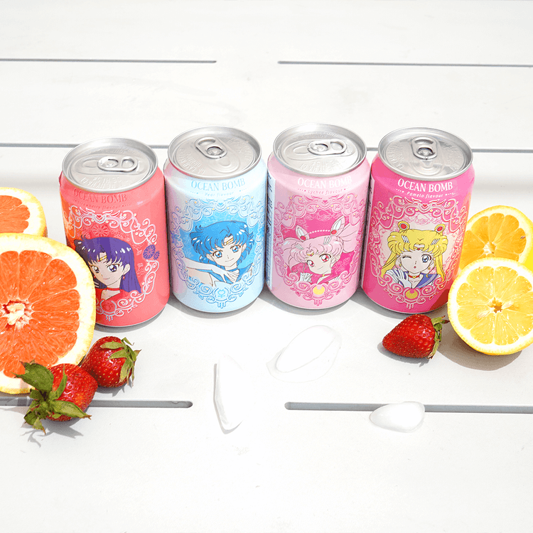 Sailor Moon Ocean Bomb Anime Drinks, 6 Sailor Moon Drinks, Asian