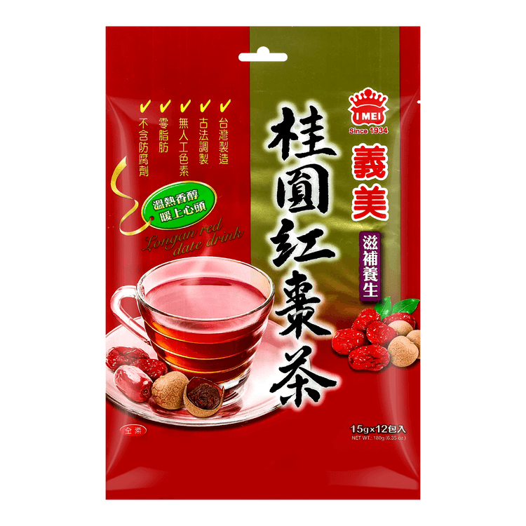 台湾産桂圓紅棗茶60袋-