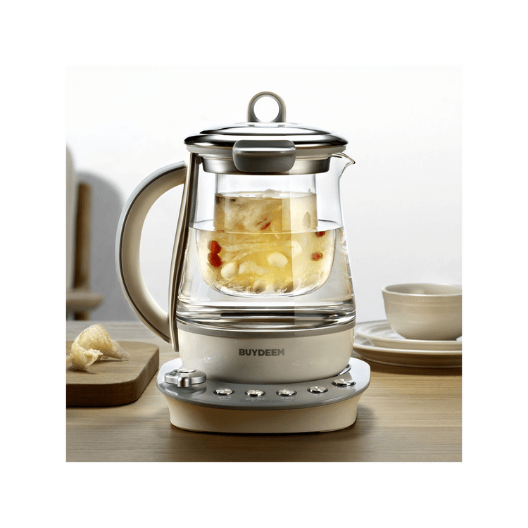 BUYDEEM Kettle Cooker Health-Care Beverage Maker Tea Maker 1.5 L K2693,  Pink 