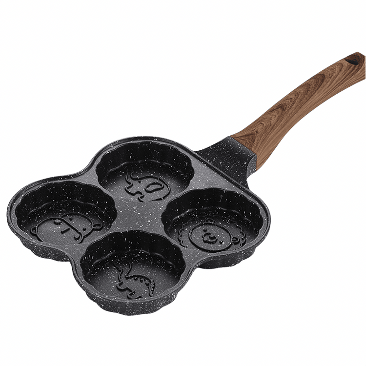 Maifan Stone Non-Stick Egg Burger Four-hole Frying Pan Induction