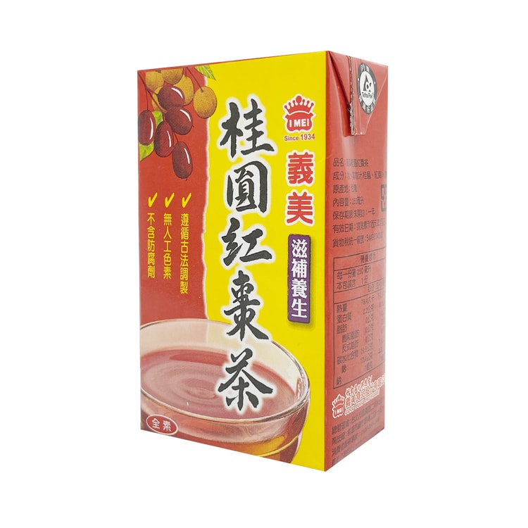 [台湾直邮]义美 桂圆红枣茶 250ml(限购3罐)