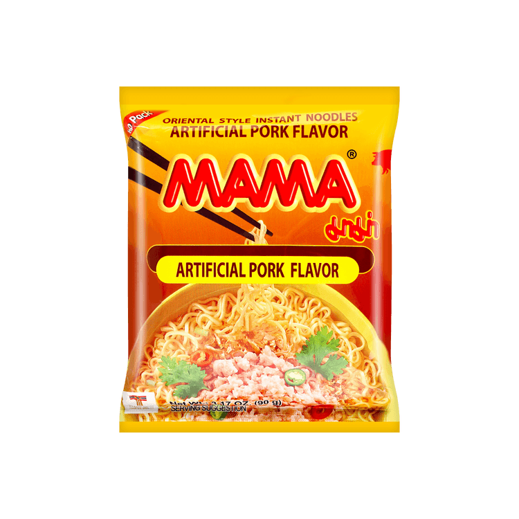 Buy Mama Cup Instant Noodles Pork Flavor 60 g. (Product of