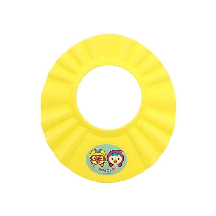 韩国pororo 婴儿洗发沐浴泡泡婴儿浴帽 黄色 亚米