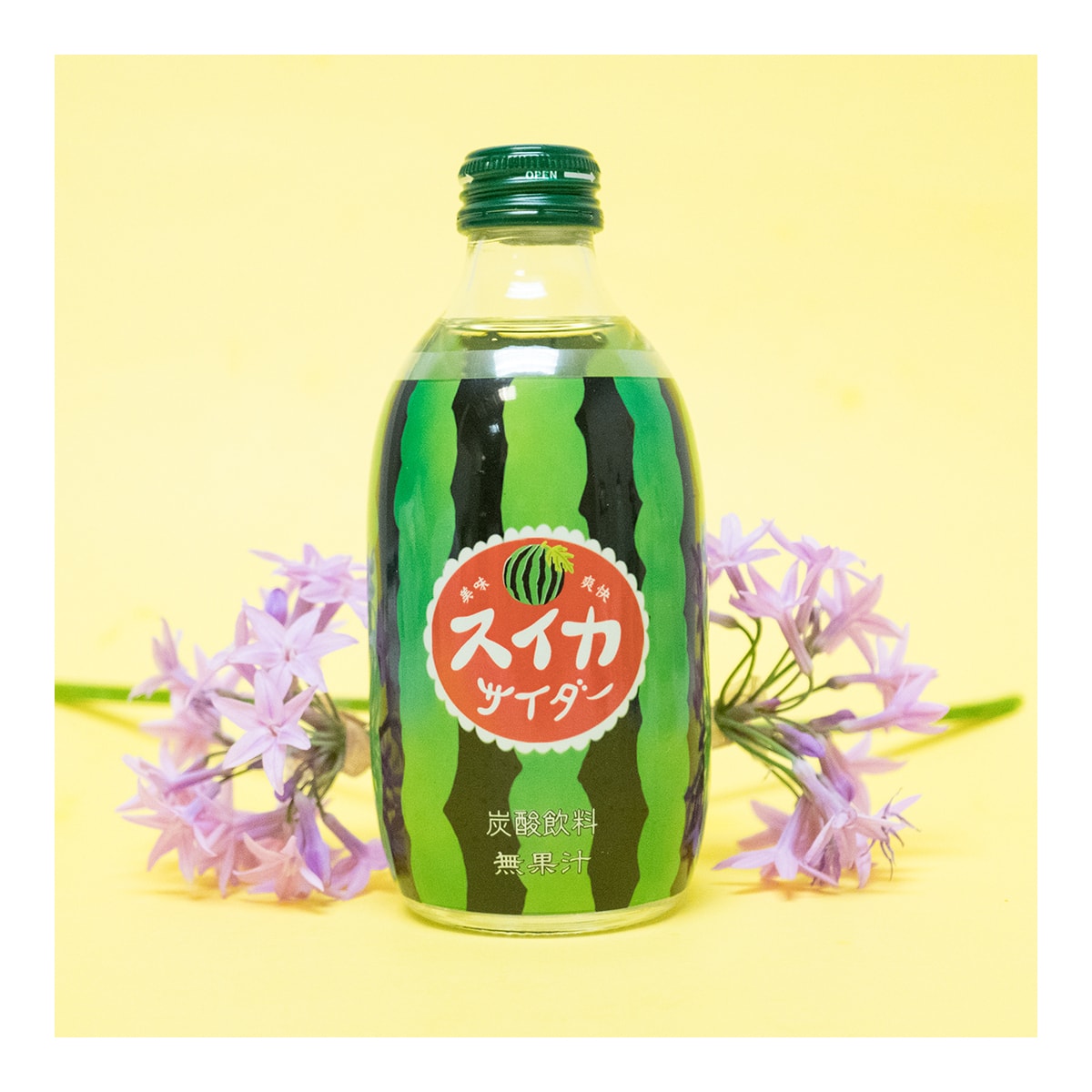 日本tomomasu友桝果味碳酸气泡水西瓜口味300ml 夏日高颜值饮料 亚米