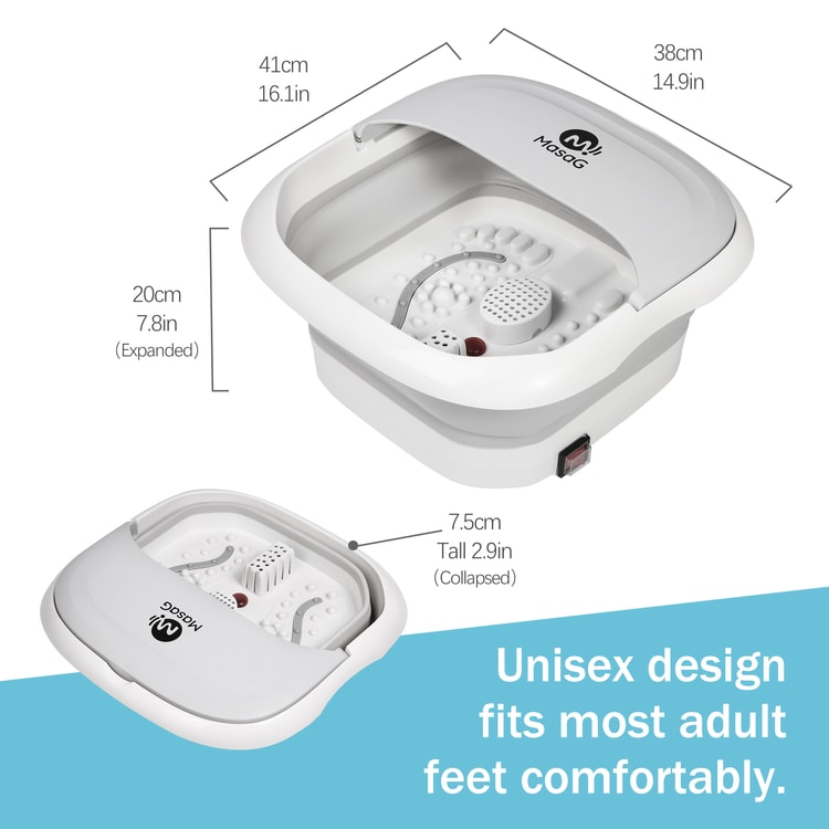 Portable Foot Spa Bath Motorized Massager with Shower-Coffee