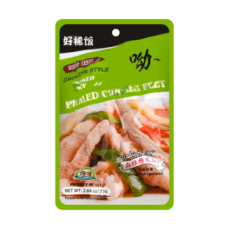 冷冻 纯味山椒凤爪75g 亚米