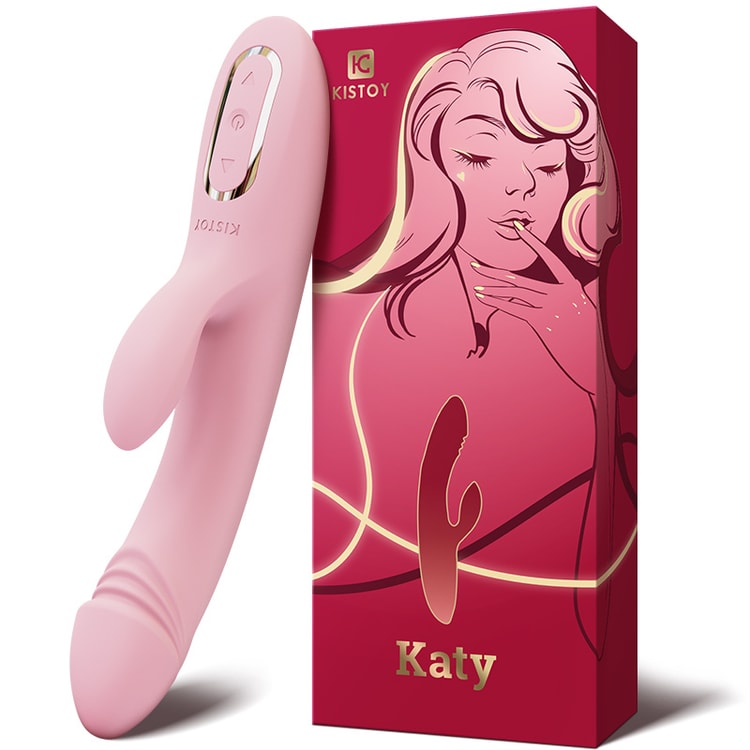 Sex Toy KATY double head vibrator husband and wife orgasm supplies pink 1 piece photo