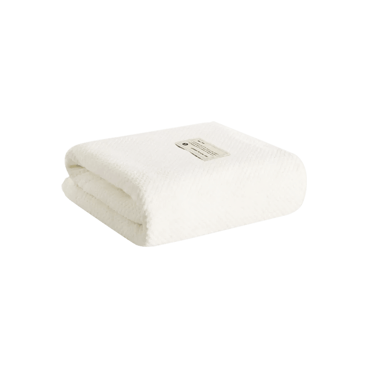 SANLI Bath Towel Pure Cotton Antibacterial White 
