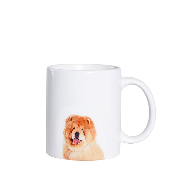 PetOrama Pet Portrait Porcelain Water Cup with Lid & Spoon - Bichon