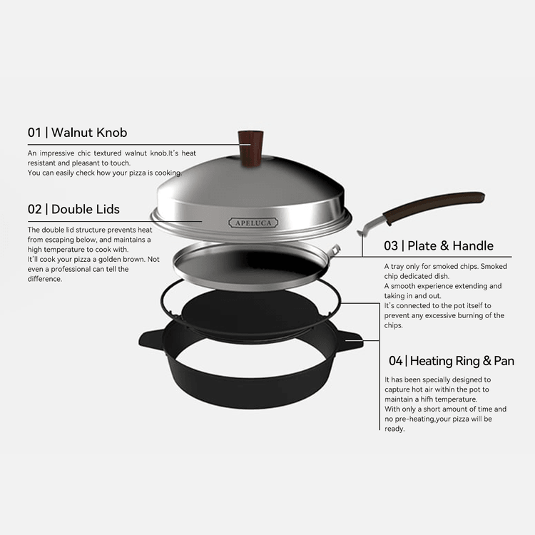 APELUCA Outdoor Camping Pizza Oven Pot - Yamibuy.com