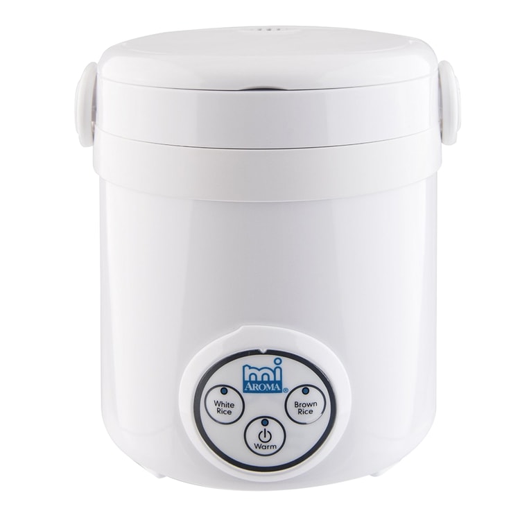 AROMA Cool-Touch Rice Grain Cooker and Food Steamer Stainless Silver 8-Cup  (Cooked) / 2Qt. 