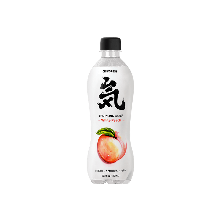 sparkling peach water