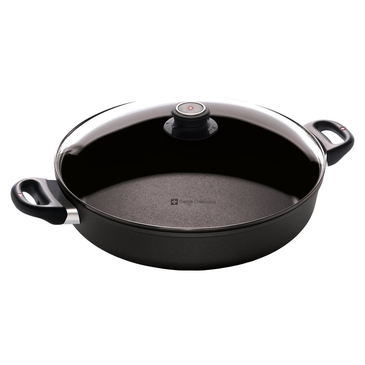 HD Non-Stick 6.3-Quart Wok with Lid and Tempura Rack