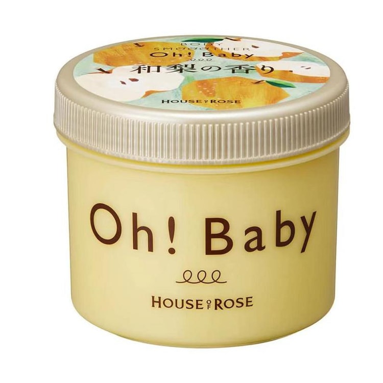 日本HOUSE OF ROSE OH!BABY 秋季限定蚕丝精华身体去角质磨砂膏#和梨香