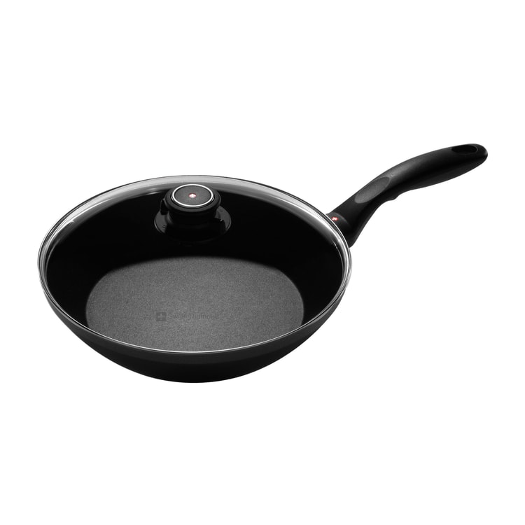 Swiss Diamond HD 5 qt Nonstick Square Saute Pan with Glass Lid - Induction