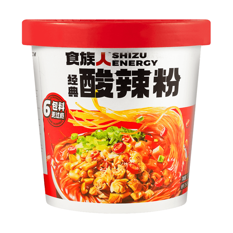 【全美超低价】食族人 方便粉丝 酸辣粉 桶装 130g 网红抖音爆款【虞书欣推荐】