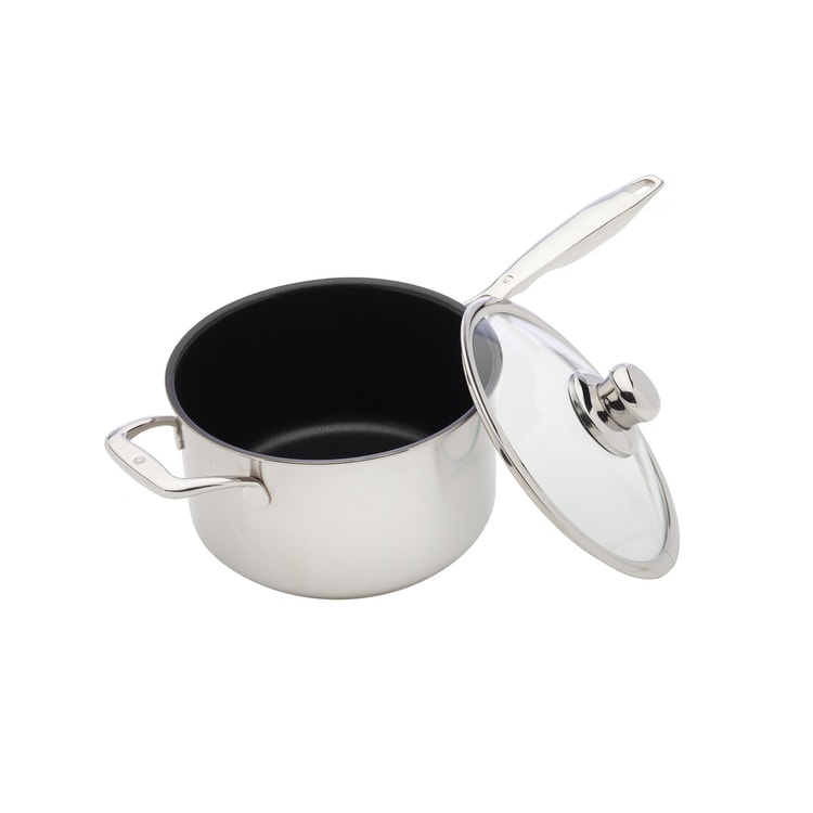 Swiss Diamond XD 1.4 qt Nonstick Saucepan with Glass Lid