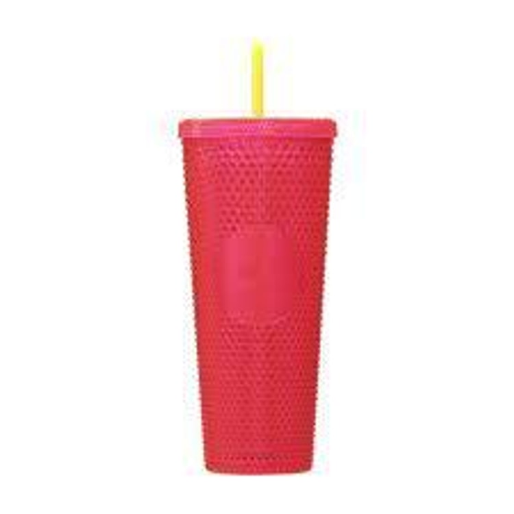 Japan STARBUCKS Limited Cherry Red Cold Cup Large Glass 710ml