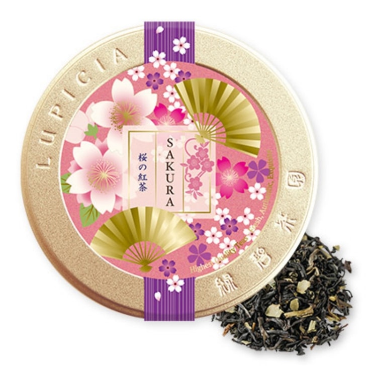 日本直邮】日本LUPICIA绿碧茶园2023年春季限定樱花金罐包装樱花红茶50g