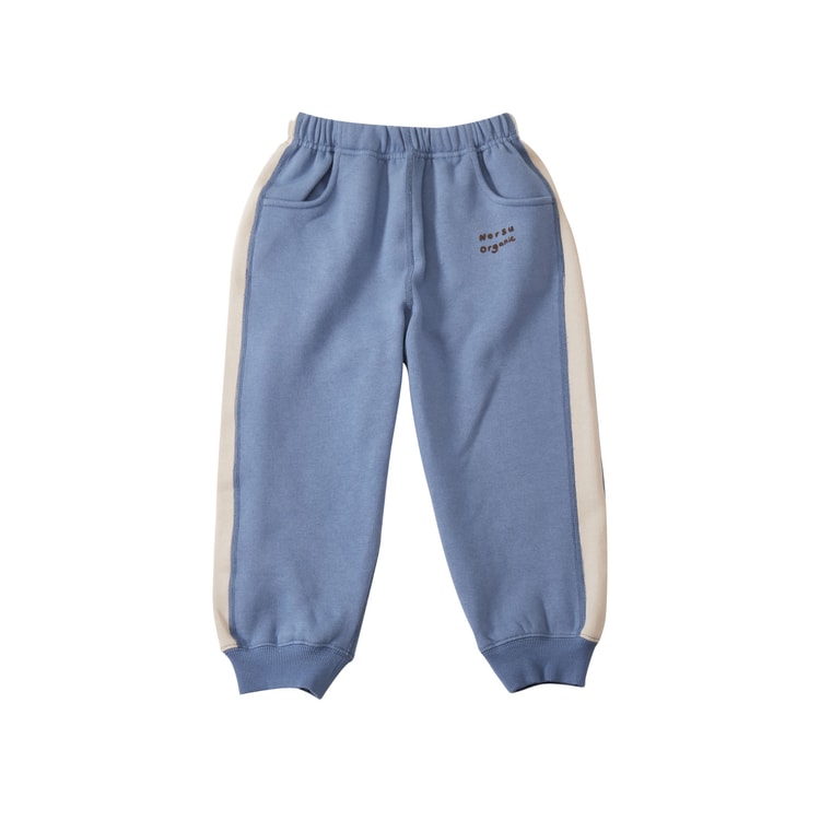 加拿大Norsu Organic-有机棉加绒拼色运动裤-风衣灰/天空蓝(100CM) - 亚米
