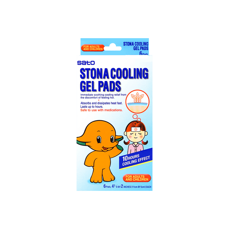 sato 【Value Pack】Stona Baby and Kids Fever Patch Cooling Patch Gel Sheets  18pcs 