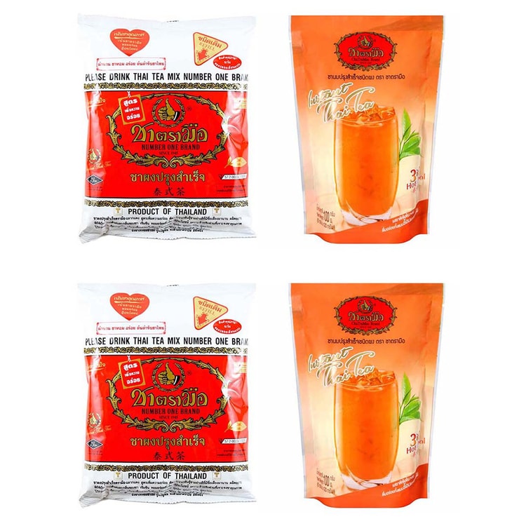 Taiwan Direct Mail] Thai black tea 400g/bag & Thai mix milk tea 100g/bag  2 bag/combo 